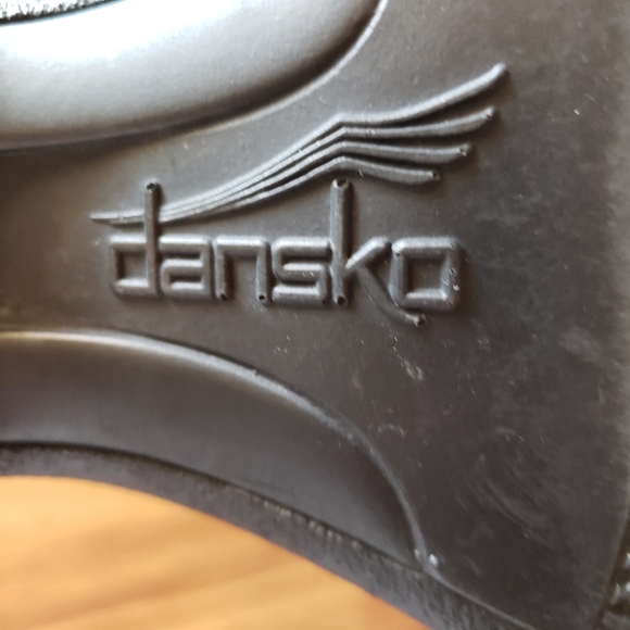 Dansko Babette Black Mary Jane Wedge Clog Shoes EU 40 - Picture 12 of 13